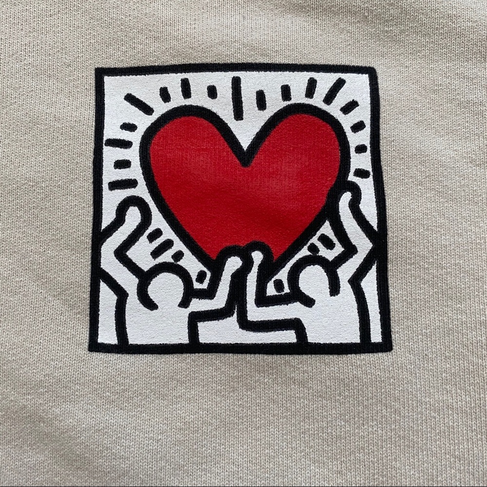 TALENTLESS x KIETH HARING MENS BONE HOODIE XS S XL - Picture 5 of 16